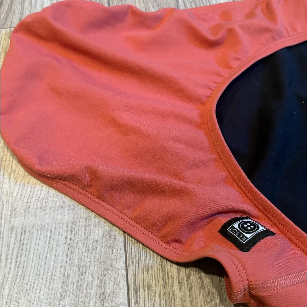 Jolyn Clothing Black and Orange Swimsuit - Picture 3 of 5